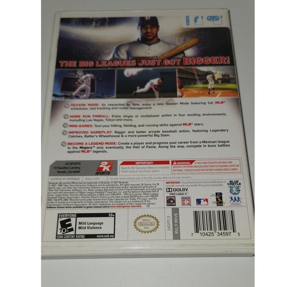 Bigs 2 (Nintendo Wii, 2009‎ - Picture 2 of 4